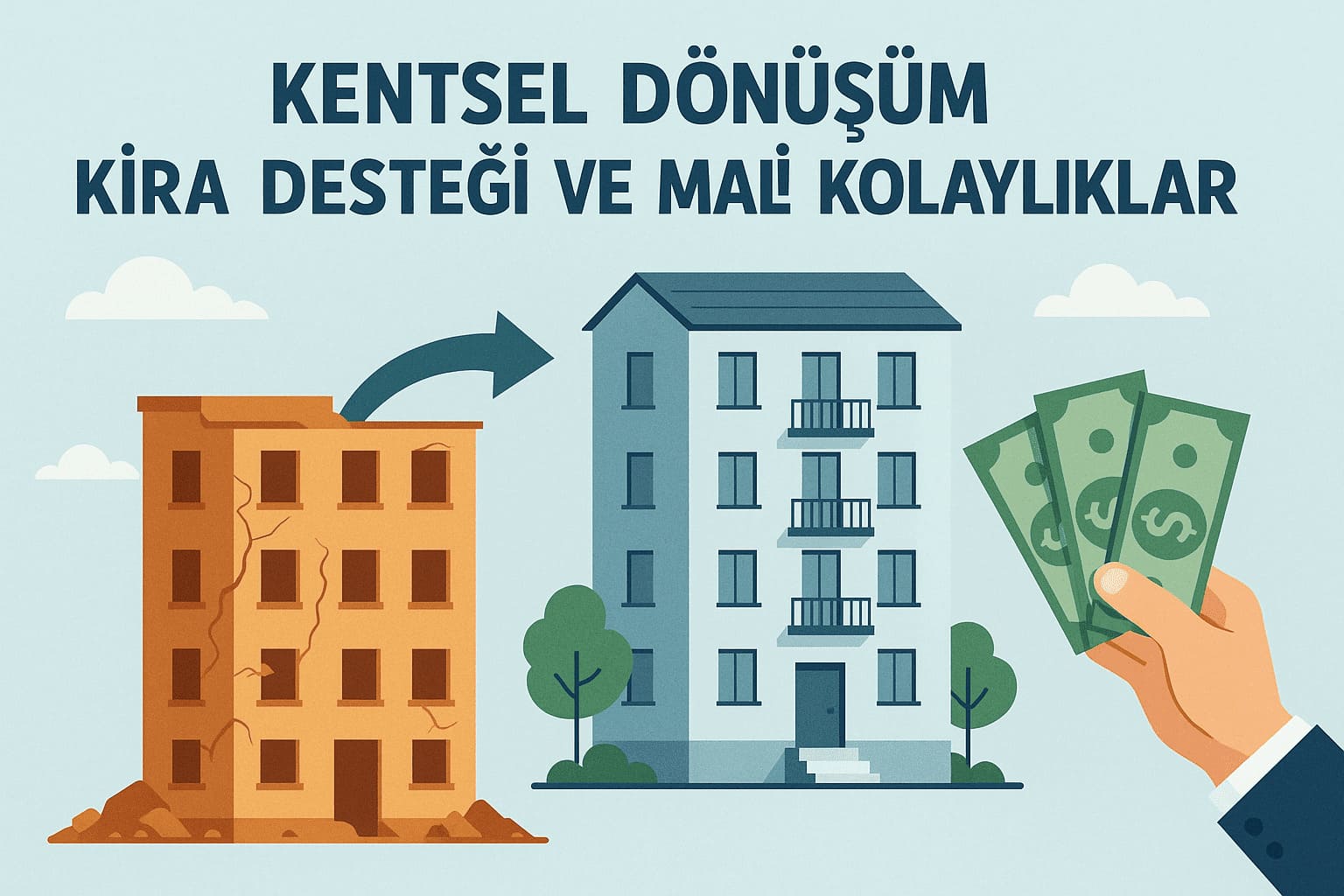 Kentsel dönüşüm kira desteği ve mali kolaylıklar