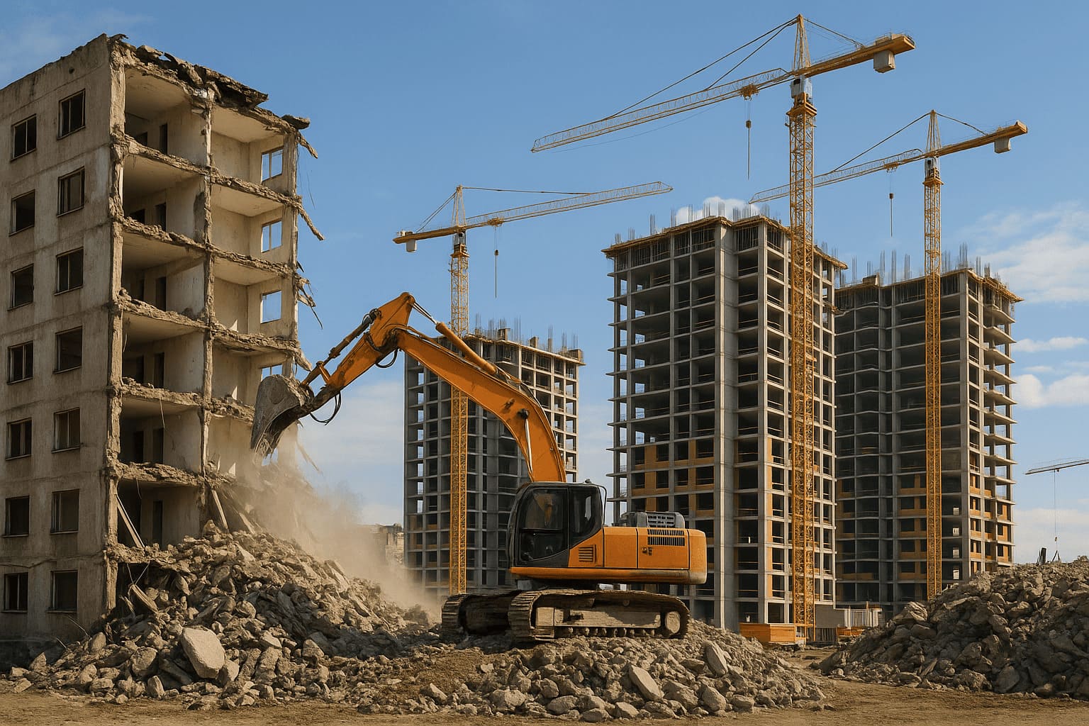 Kentsel dönüşüm inşaat süreci