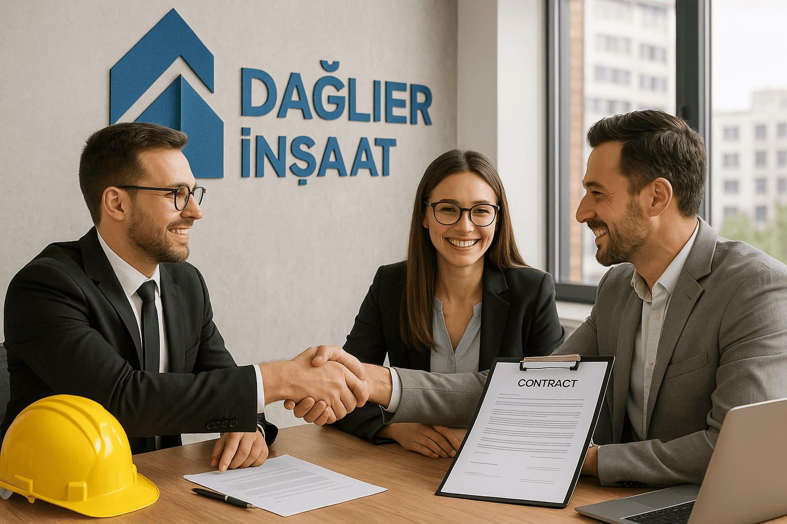 İnşaat firması sözleşme görüşmesi